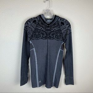 Athleta Twist Half Zip Hoodie SZ M